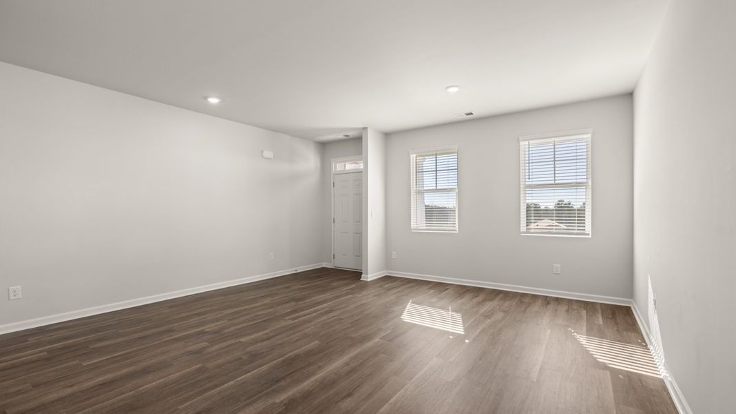Representative unfurnished interior of a home built from the Mansfield by D.R. Horton in Southwind Village, Evans (Image 19).