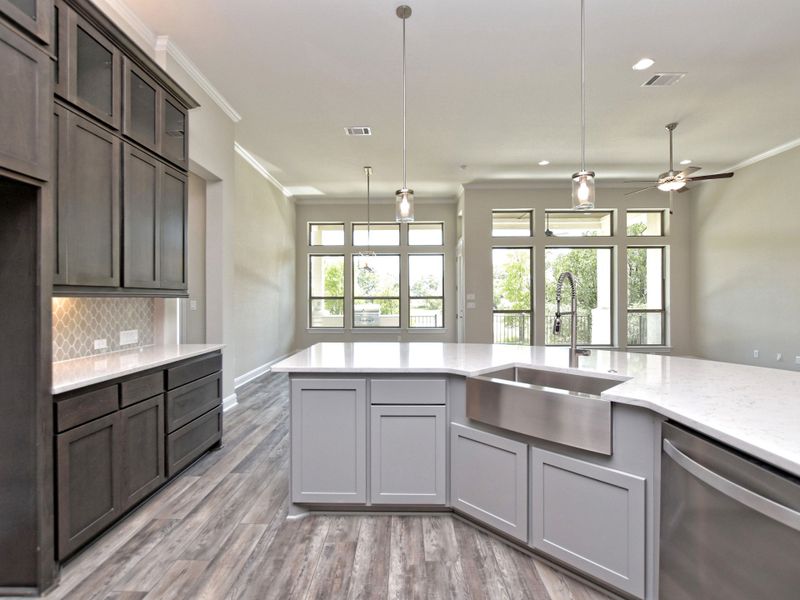 Representative furnished interior of a home built from the Siena III by Giddens Homes in Clearwater Ranch, Liberty Hill (Image 142).