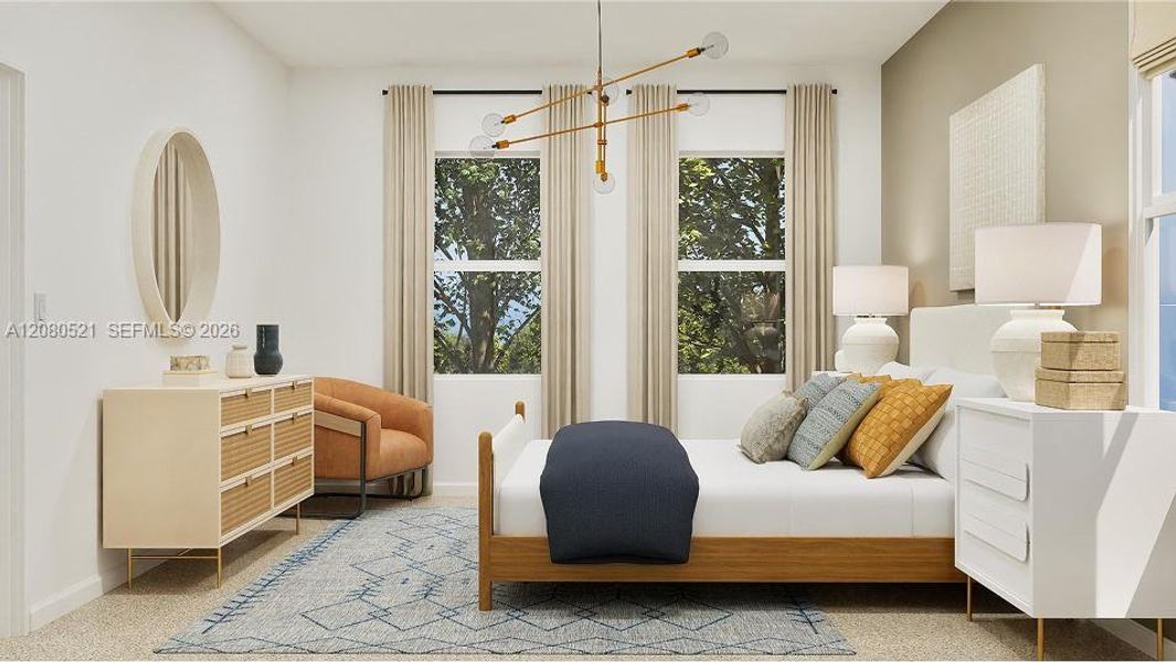 Furnished interior view inside a new home in Coral Landings, Miami (Image 13).