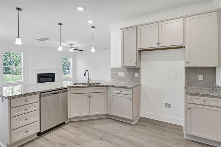 Furnished interior view inside a new home in Villas at Dawsonville, Dawsonville (Image 11).