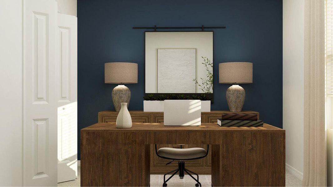 Furnished interior view inside a new home in Brystol at Wylder: The Arbor Collection, Port St. Lucie (Image 10).