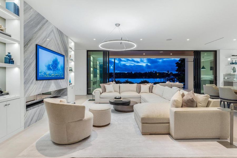 Night Time Living Room