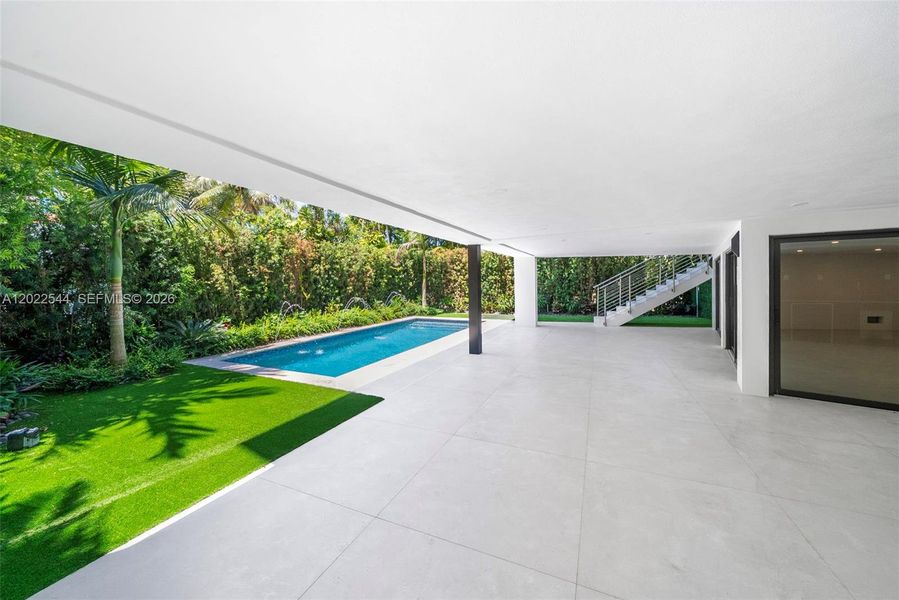 Exterior details and patio area of a home in , Miami (Image 30). Exterior details and patio area of a home in , Miami (Image 30).