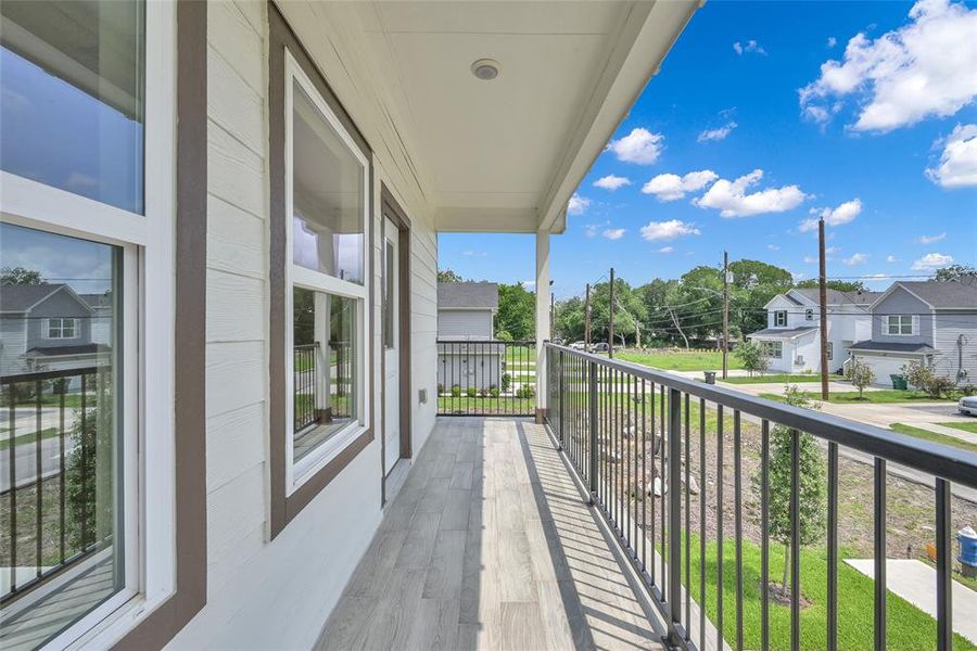 Balcony connected to Primary Bedroom