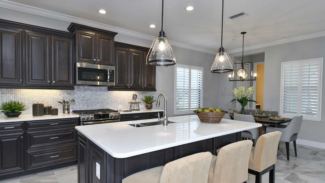 Furnished interior view inside a new home in Boca Royale Golf and Country Club at Wellen Park, Englewood (Image 11). Furnished interior view inside a new home in Boca Royale Golf and Country Club at Wellen Park, Englewood (Image 11).