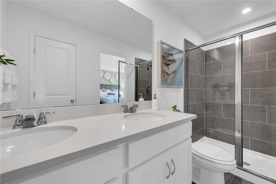 Furnished interior view inside a new home in Bimini Bay, Davenport (Image 23). Furnished interior view inside a new home in Bimini Bay, Davenport (Image 23).