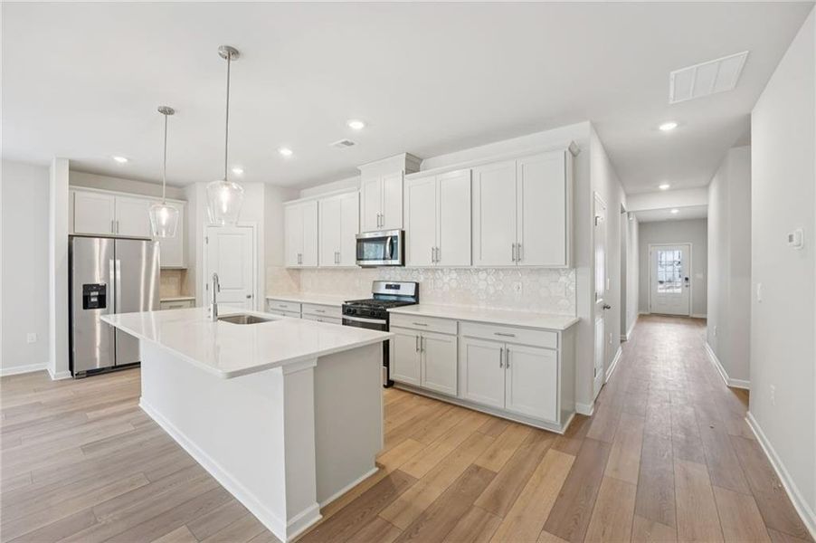 Furnished interior view inside a new home in Westmont Preserve, Powder Springs (Image 13).