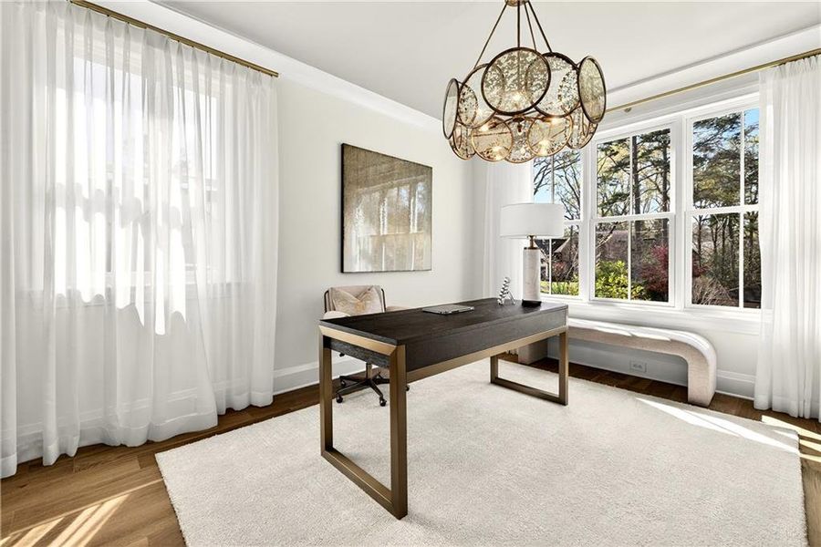 Furnished interior view inside a new home in , Atlanta (Image 17).