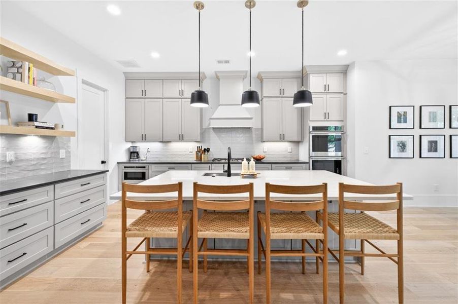 Furnished interior view inside a new home in Town Farms, Peachtree Corners (Image 47).