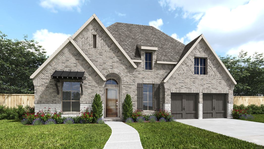 Representative exterior photo of a completed home built from the 523A by Britton Homes in The Tribute, The Colony, TX (Image 8).