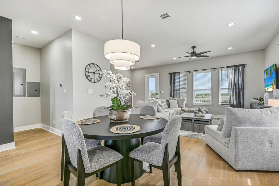 Furnished interior view inside a new home in , Galveston (Image 9). Furnished interior view inside a new home in , Galveston (Image 9).