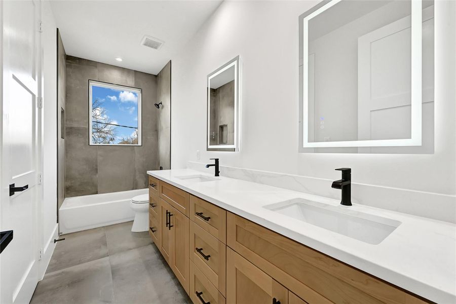 Furnished interior view inside a new home in , Houston (Image 14).