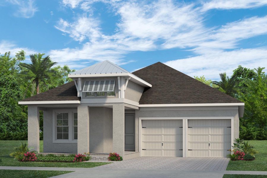 Representative exterior photo of a completed home built from the Hemingway by Rockwell Homes in Northlake At Ovation, Winter Garden, FL (Image 27).