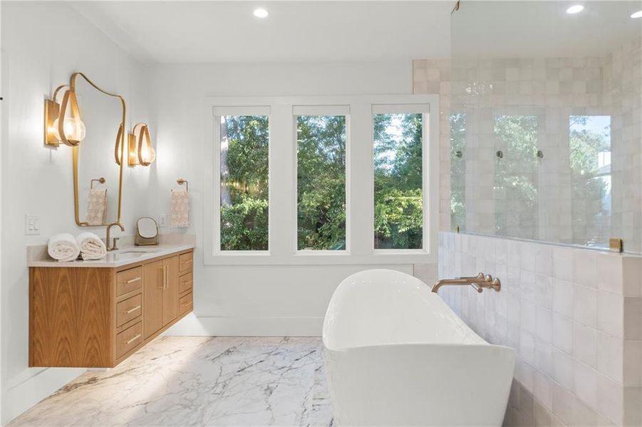 Furnished interior view inside a new home in , Brookhaven (Image 42).