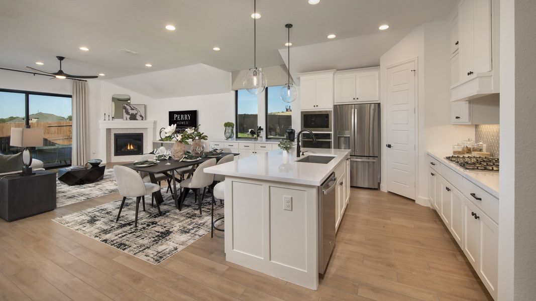 Furnished interior view inside a new home in Homestead, Schertz (Image 8).