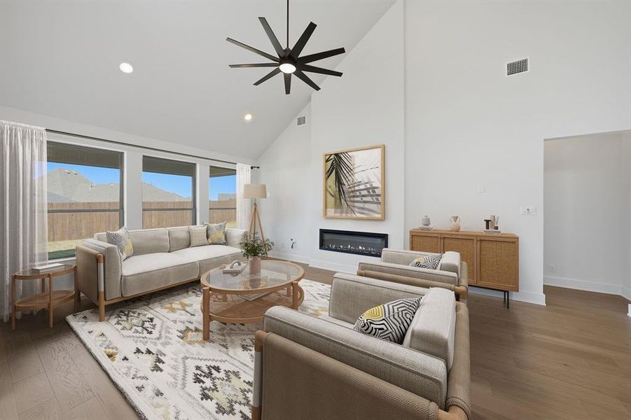Furnished interior view inside a new home in Tavolo Park, Fort Worth (Image 12).