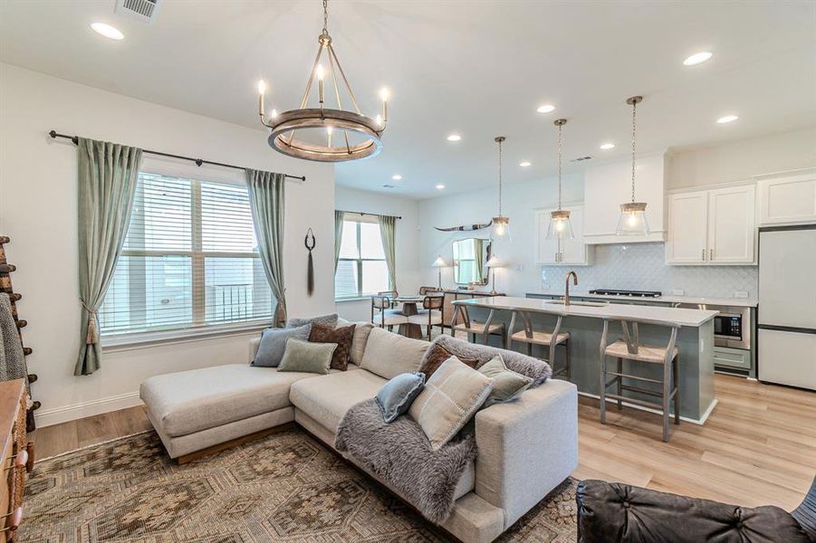 Furnished interior view inside a new home in , Aledo (Image 7). Furnished interior view inside a new home in , Aledo (Image 7).