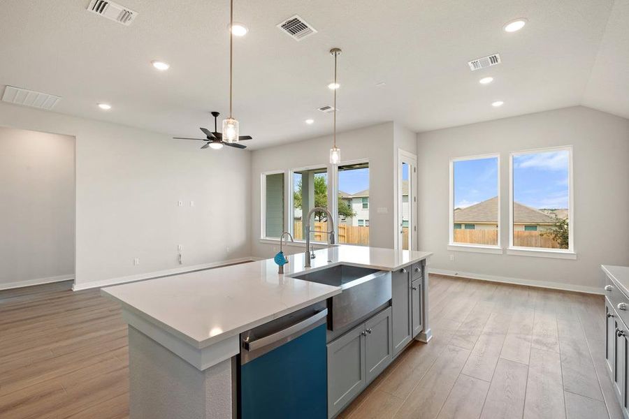 Furnished interior view inside a new home in Park Collection At Park Central, Georgetown (Image 8). Furnished interior view inside a new home in Park Collection At Park Central, Georgetown (Image 8).