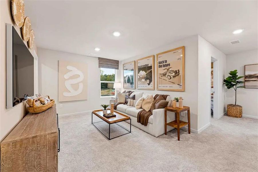 Furnished interior view inside a new home in Hawthorne Reserve, Dallas (Image 5). Furnished interior view inside a new home in Hawthorne Reserve, Dallas (Image 5).