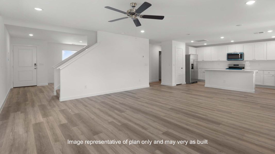 Representative unfurnished interior of a home built from the The Jayde by D.R. Horton in Terra Vista, Lubbock (Image 15). Representative unfurnished interior of a home built from the The Jayde by D.R. Horton in Terra Vista, Lubbock (Image 15).