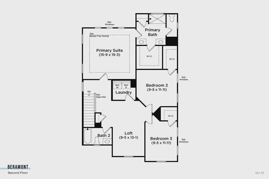 2D floor plan layout of this home in Essex Village, Franklinton, NC (Image 3).