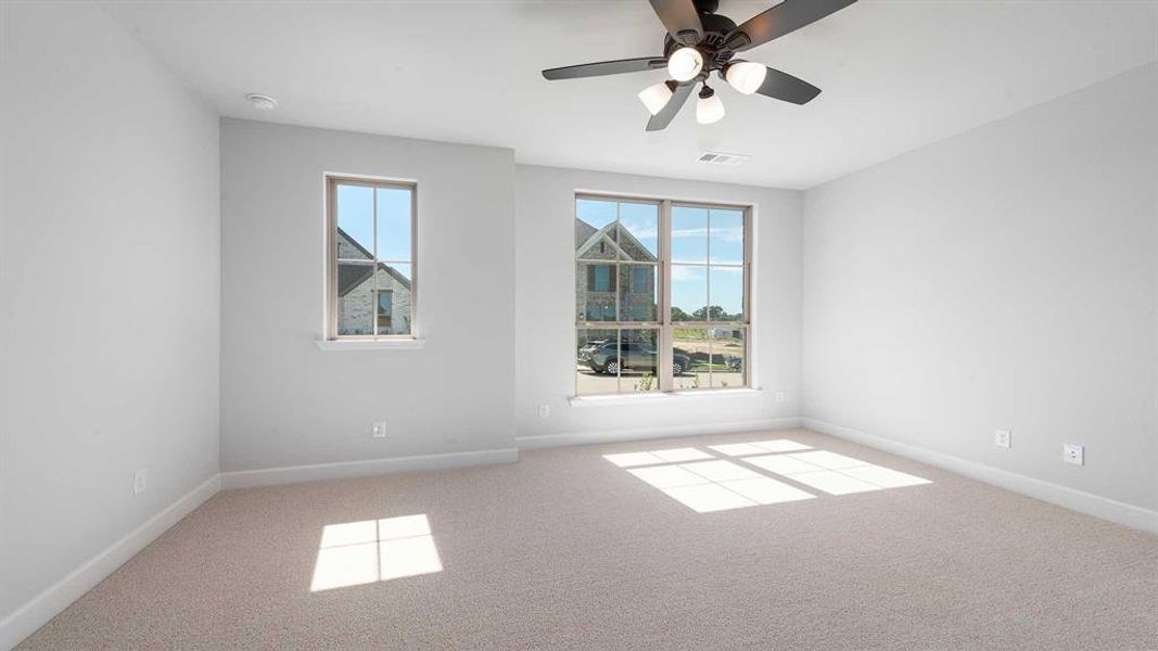 Spacious, unfurnished interior of a new home in The Heights At Uptown Celina 45', Celina (Image 17). Spacious, unfurnished interior of a new home in The Heights At Uptown Celina 45', Celina (Image 17).