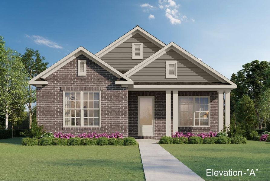 Front exterior of a new home in Lockwood, Collierville, TN, highlighting curb appeal (Image 1). Front exterior of a new home in Lockwood, Collierville, TN, highlighting curb appeal (Image 1).