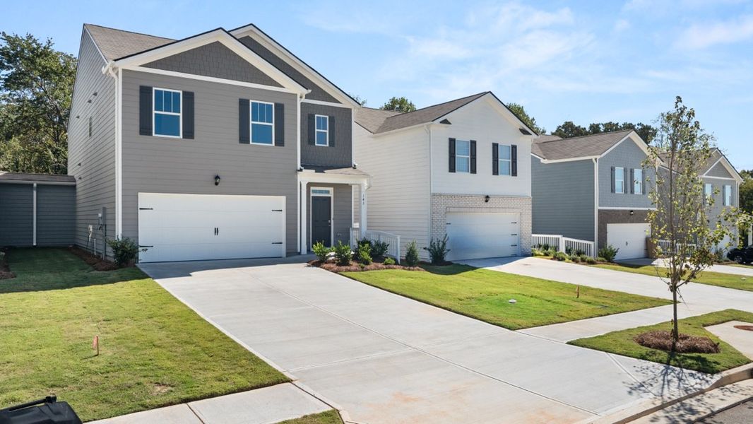Representative exterior photo of a completed home built from the Robie by D.R. Horton in Rolling Meadows, Jasper, GA (Image 19). Representative exterior photo of a completed home built from the Robie by D.R. Horton in Rolling Meadows, Jasper, GA (Image 19).