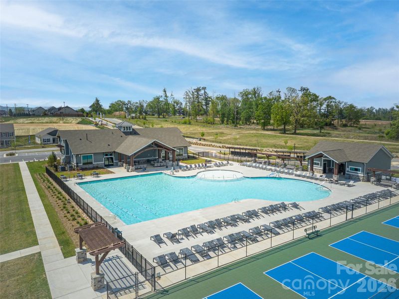 Community Pool with covered cabana area & restrooms