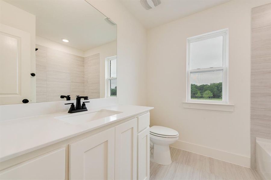 Furnished interior view inside a new home in The Homestead - 62', Rockwall (Image 8).