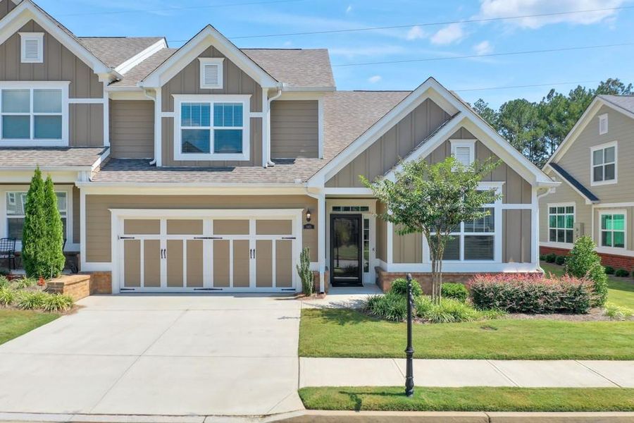 Front exterior of a new home in , Cumming, GA, highlighting curb appeal (Image 22).