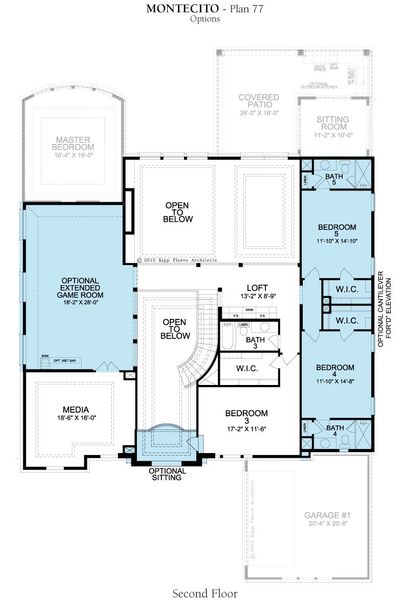 2D floor plan layout for the Montecito by Landon Homes in Fields - Brookside North, Frisco, TX (Image 27). 2D floor plan layout for the Montecito by Landon Homes in Fields - Brookside North, Frisco, TX (Image 27).