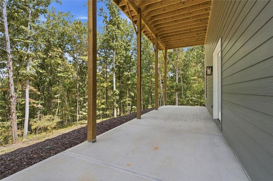 Exterior details and patio area of a home in , Ball Ground (Image 36).