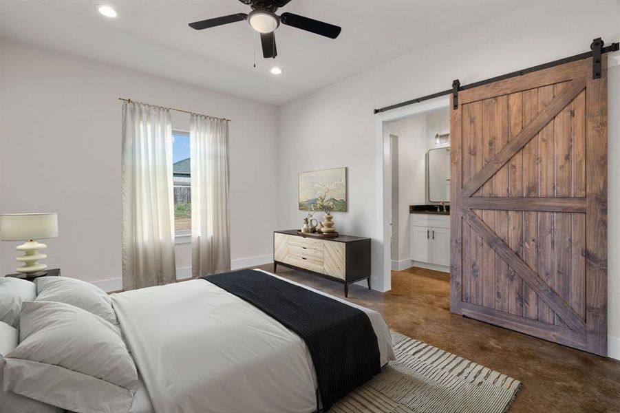 Furnished interior view inside a new home in , Hico (Image 10).