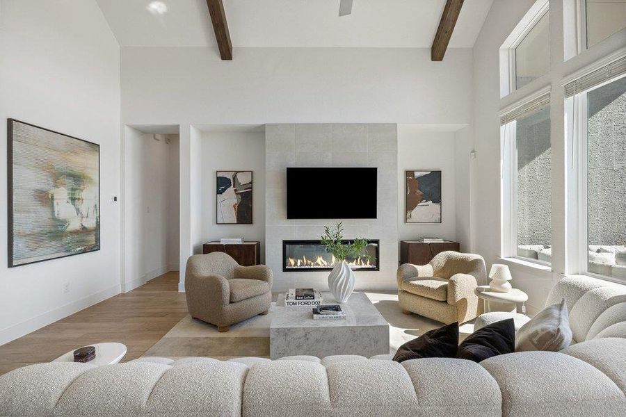 Furnished interior view inside a new home in Sweetwater, Austin (Image 18).