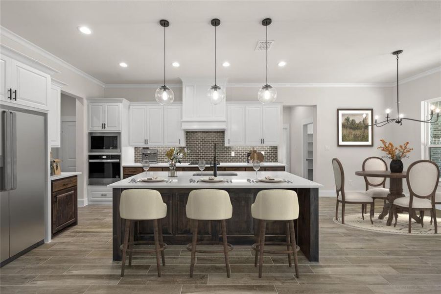 Furnished interior view inside a new home in Arbor Hills, Poolville (Image 5). Furnished interior view inside a new home in Arbor Hills, Poolville (Image 5).