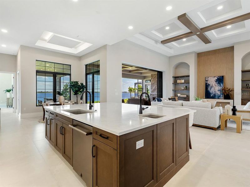 Furnished interior view inside a new home in , Sarasota (Image 63).