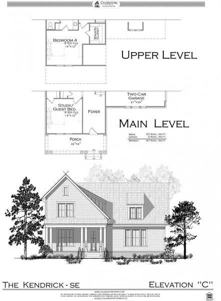 Representative rendering of the exterior for the Kendrick by Celebration Homes (Image 6).