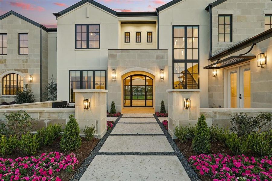 Front exterior of a new home in , Bartonville, TX, highlighting curb appeal (Image 1).