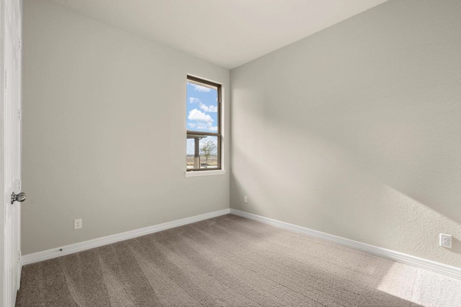 Third bedroom. Note: Sample product photo - actual exterior and interior selections may vary.