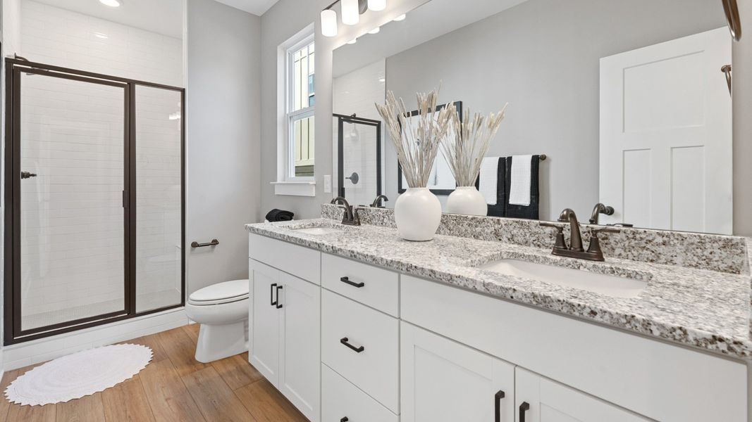 Representative furnished interior of a home built from the Finley by DRB Homes in Iris Meadows, Moore (Image 11).