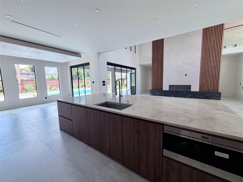View from kitchen