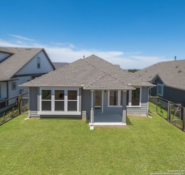 Front exterior of a new home in The Crossvine, Schertz, TX, highlighting curb appeal (Image 2).