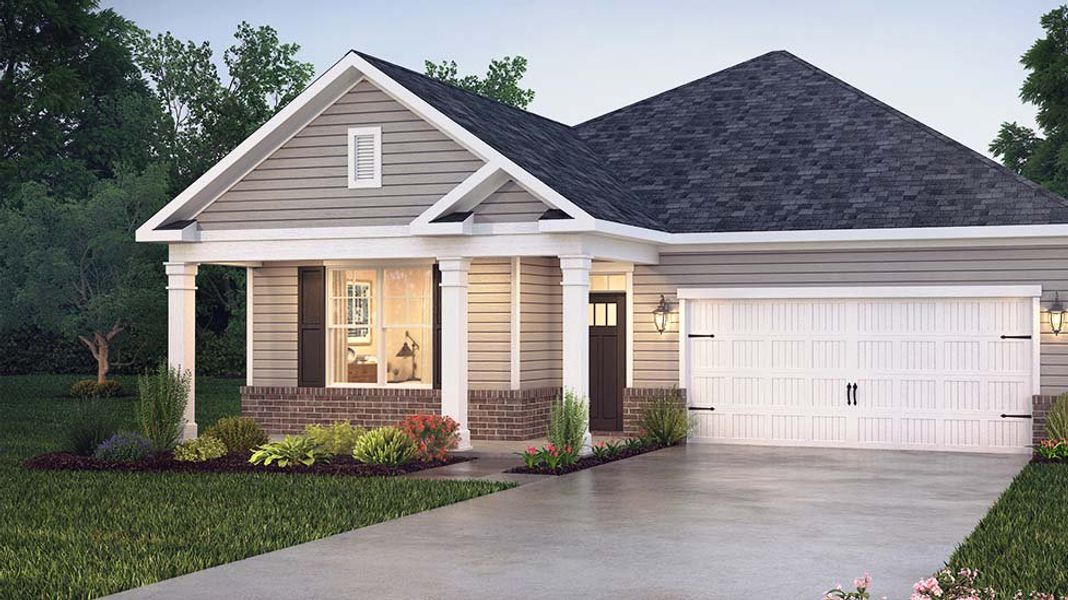 Representative exterior photo of a completed home built from the Birch by D.R. Horton in Avalon, Gastonia, NC (Image 1). Representative exterior photo of a completed home built from the Birch by D.R. Horton in Avalon, Gastonia, NC (Image 1).