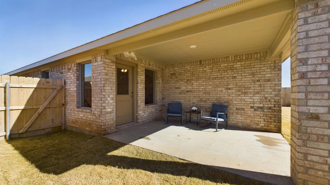 Representative exterior photo of a completed home built from the The Lakeway by D.R. Horton in Abbey Glen, Lubbock, TX (Image 21).