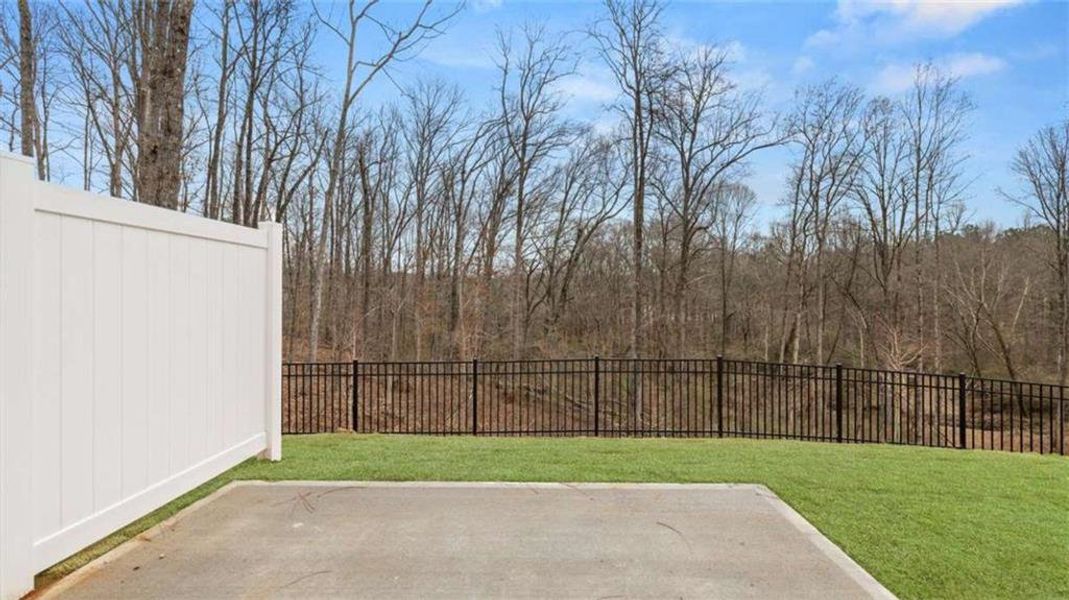 Exterior details and patio area of a home in Echo Glen, Stockbridge (Image 33). Exterior details and patio area of a home in Echo Glen, Stockbridge (Image 33).