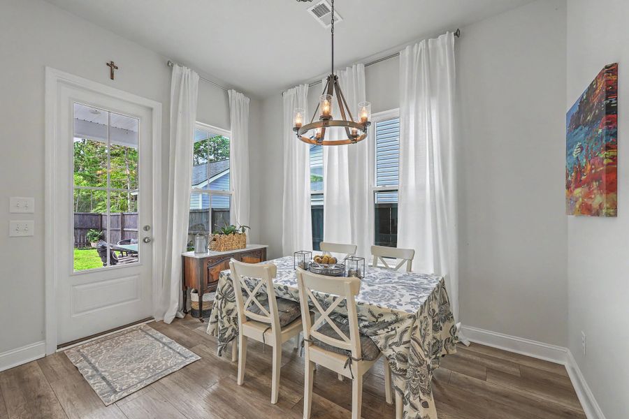 Furnished interior view inside a new home in Limehouse Village: Row Collection, Summerville (Image 20).