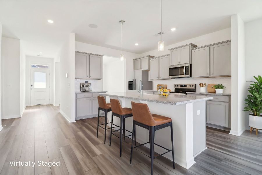 Representative furnished interior of a home built from the Buck Island II by Great Southern Homes in Providence Station at Trolley Run, Aiken (Image 8).