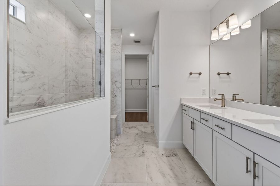 Furnished interior view inside a new home in Del Webb Tradition, Port St. Lucie (Image 58).