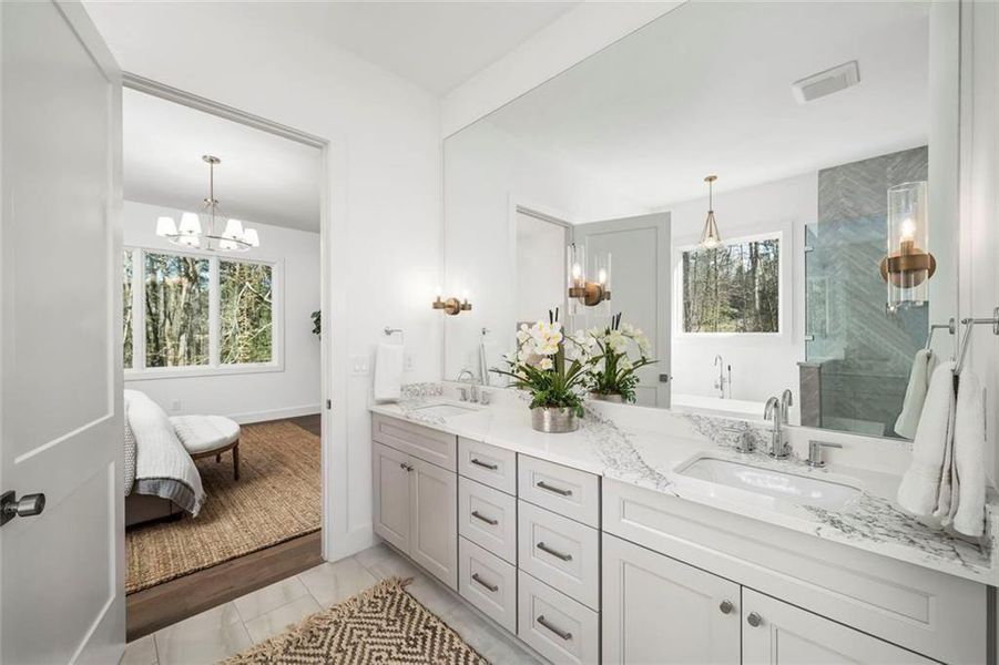 Furnished interior view inside a new home in , Acworth (Image 7).